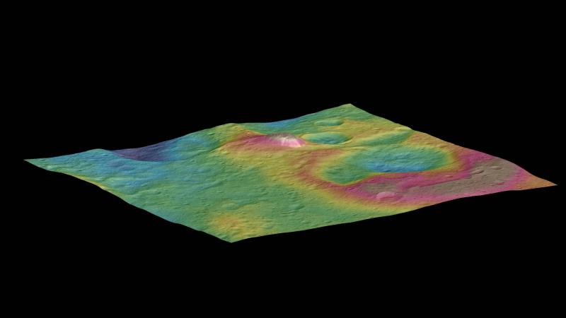 Ceres pyramid topographical