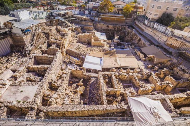 Givati parking lot excavations in the city of david