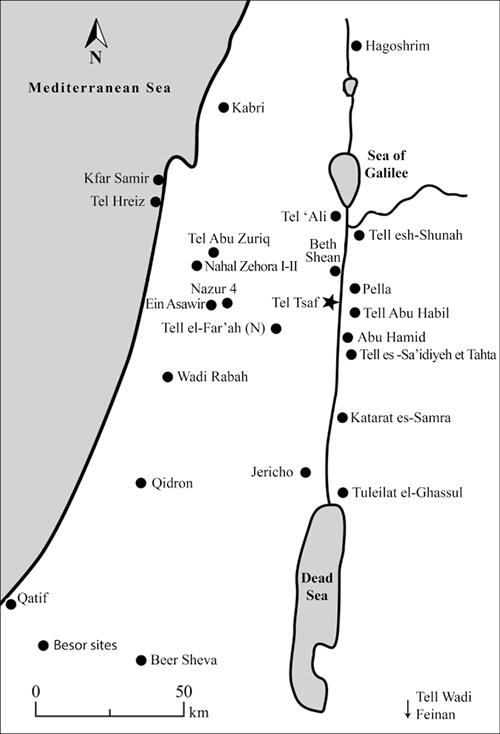 Jourdan tel tsaf map