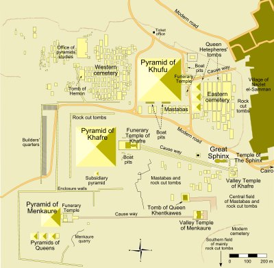 400px giza pyramid complex map svg