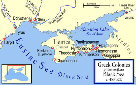 Ancient greek colonies of n black sea