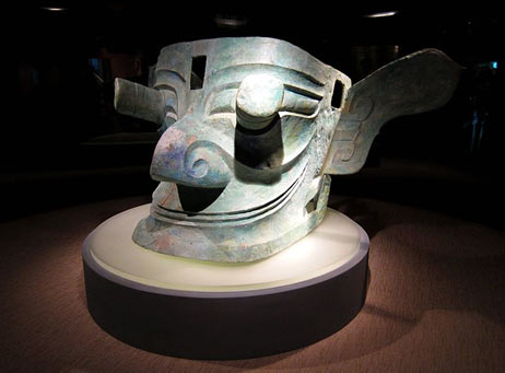Bronze head cancong sanxingdui china