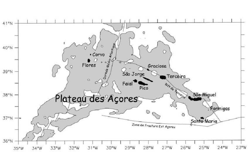 Açores : des morceaux de continent englouti ?