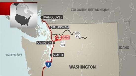 Carte glissement terrain oso washington