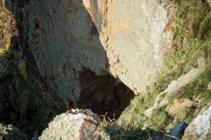 Cave at la cotte jersey