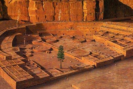 Chaco canyon pueblo bonito digital reconstruction