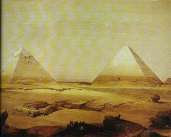 Davidroberts 1838 cheops chepren sphinx