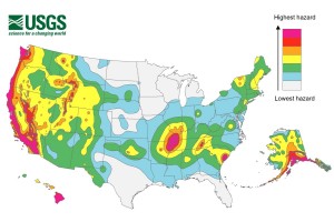 Earthquake map usgs