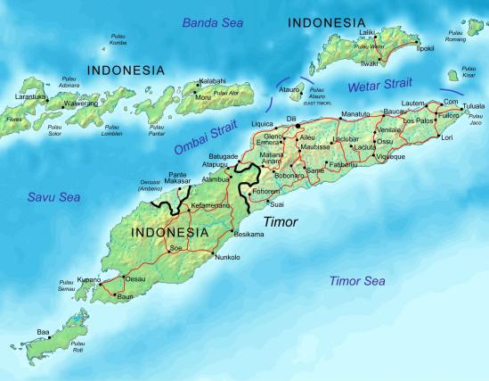 East timor map