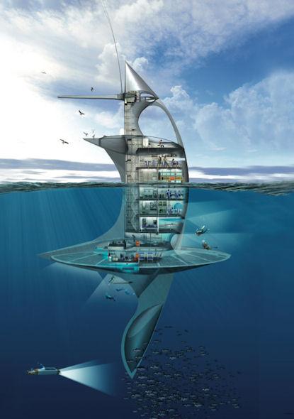 Présentation du projet français SeaOrbiter à Yeosu 2012