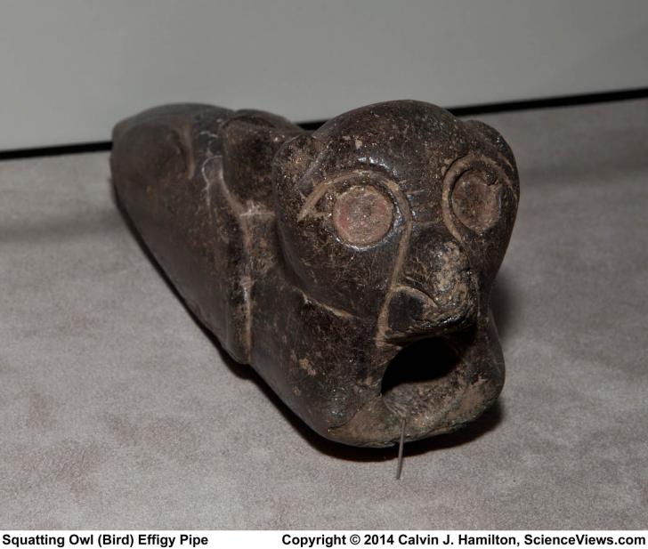 Hopewell owl pipe seipmound