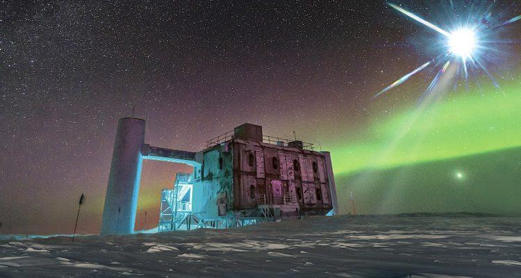 Icecube neutrino observatory decouverte particules inexpliquables 2020 750x400