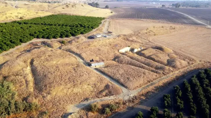 Israel le site de ubeidiya vu de haut