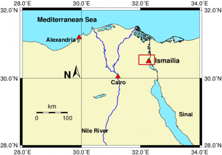 Location of ismailia in egypt