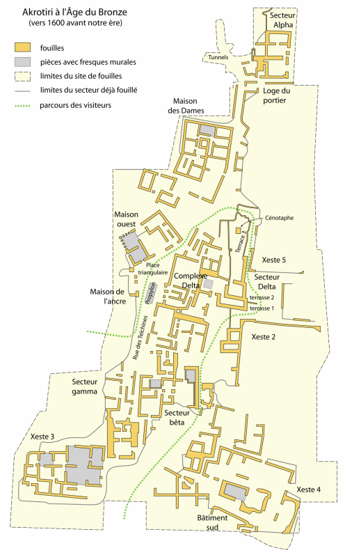 Map akrotiri 1600 bc fr