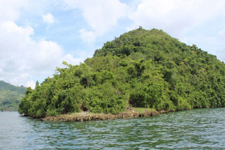 Mount srobu in the yotefa bay area indonesie