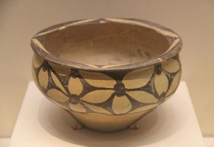 Neolithic painted pottery basin yangshao culture miaodigou type henan 1956
