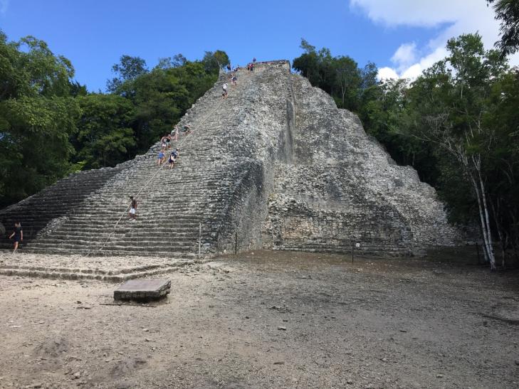 Nohoch mul pyramid mexico