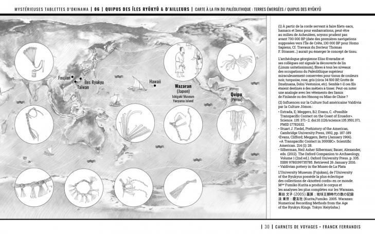 Quipus transoceaniques merdujapon corees perou polynesie