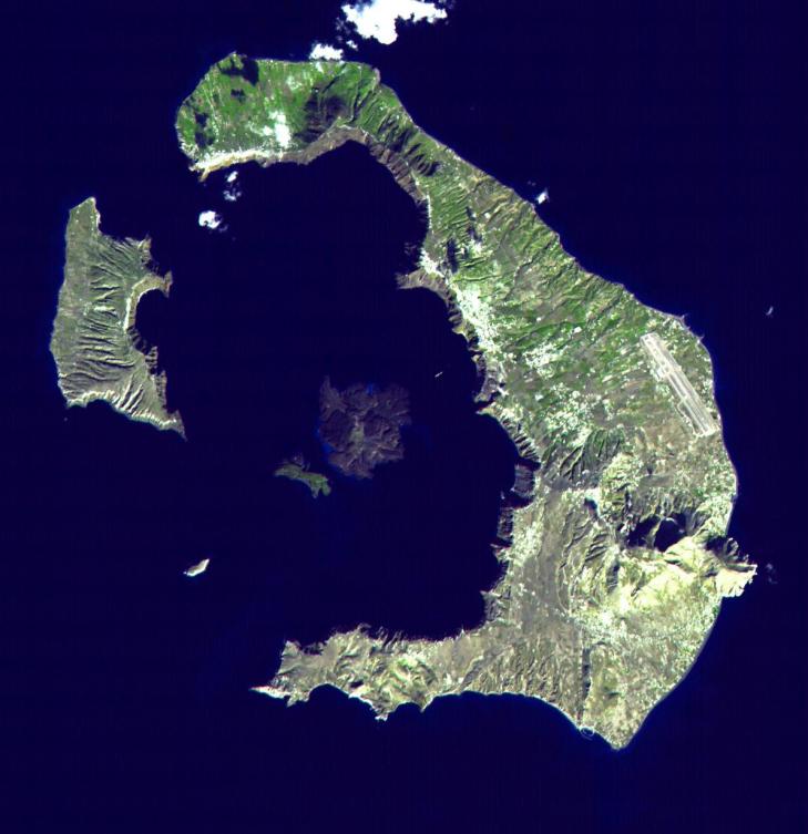 Santorini landsat