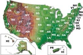 Us relief usgs