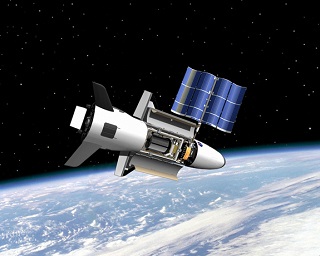 X37b space plane in orbit mini
